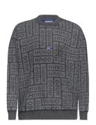 Nenry Tops Sweat-shirts & Hoodies Sweat-shirts Grey HUGO BLUE