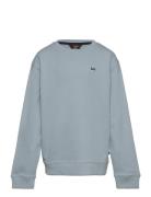 Badge Lb Crew Tops Sweat-shirts & Hoodies Sweat-shirts Blue Lee Jeans