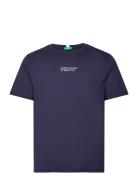 T-Shirt Tops T-shirts Short-sleeved Blue United Colors Of Benetton