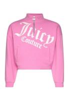 Juicy Quilted Panel Quarter Zip Tops Sweat-shirts & Hoodies Sweat-shir...