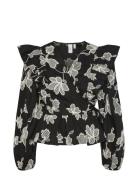 Yascontour Ls Top - Ex Tops Blouses Long-sleeved Black YAS