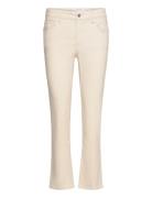 Pd-Nora Jeans Ecru Bottoms Jeans Straight-regular Cream Pieszak