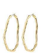 Light Recycled Large Hoops Accessories Jewellery Earrings Hoops Gold P...