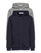 Sweat Jacket W. Hood Tops Sweat-shirts & Hoodies Hoodies Multi/pattern...