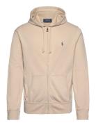 Spa Terry Full-Zip Hoodie Tops Sweat-shirts & Hoodies Hoodies Beige Po...