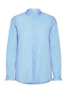 Shirt Tops Shirts Long-sleeved Blue Rosemunde