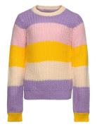 Kognikka Ls Stripe O-Neck Knt Tops Knitwear Pullovers Multi/patterned ...