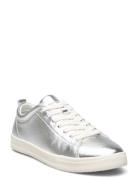 Women Lace-Up Matalavartiset Sneakerit Tennarit Silver Tamaris