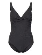 Lucca Swimsuit Jacquard Uimapuku Uima-asut Black Missya