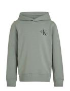 Small Monogram Hoodie Tops Sweat-shirts & Hoodies Hoodies Green Calvin...