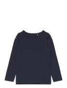 Nmfviline Ls Slim Top Tops T-shirts Long-sleeved T-shirts Navy Name It