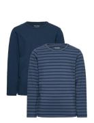 Basic 34 -T-Shirt Ls Tops T-shirts Long-sleeved T-shirts Navy Minymo