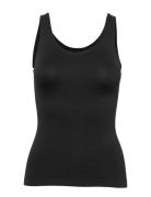 Lucia Top Wide Strap Tops T-shirts & Tops Sleeveless Black Missya