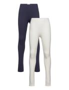 Leggings 2-Pack Bottoms Leggings Cream Creamie