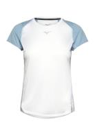 Dryaeroflow Tee W Sport T-shirts & Tops Short-sleeved White Mizuno