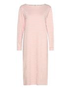 Soft Single Stripe Sille Dress Polvipituinen Mekko Pink Mads Nørgaard