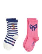 Bow 2-Pack Socks Sukat Multi/patterned Mini Rodini