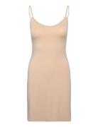 Mschbetrina Strap Dress Lyhyt Mekko Beige MSCH Copenhagen