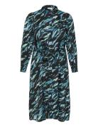 Kcnatalia Shirt Dress Polvipituinen Mekko Navy Kaffe Curve