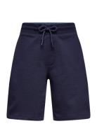 Cotton Shorts With Elastic Waist Bottoms Shorts Navy Mango