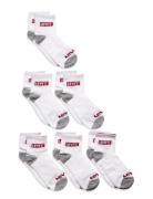 Levi's® Core Ankle Length Socks 6-Pack Sukat White Levi's