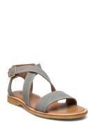 Sandals - Flat - Open Toe - Op Matalapohjaiset Sandaalit Blue ANGULUS