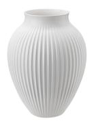 Knabstrup Vas H 35 Cm Ripple White Home Decoration Vases Big Vases Whi...