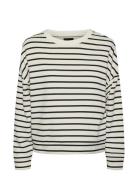 Pcchilli Ls Sweat Stripes Noos Bc Tops Sweat-shirts & Hoodies Sweat-sh...