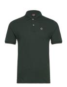 Mens Knitted Shirt Tops Polos Short-sleeved Green Colmar