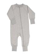 Two Way Zip - Pyjamas Classic Pyjama Sie Jumpsuit Haalari Grey Geggamo...