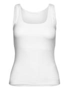 Pcneja Sl Reversible Top Noos Bc Tops T-shirts & Tops Sleeveless White...