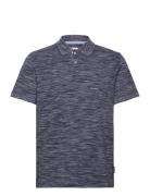 Spacedye Polo Tops Polos Short-sleeved Blue Tom Tailor