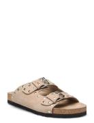 Slipper Matalapohjaiset Sandaalit Beige Sofie Schnoor