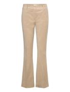 Clarafv Bottoms Trousers Flared Beige FIVEUNITS