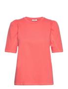 Mschtiffa Organic 2/4 Puff Tee Tops T-shirts & Tops Short-sleeved Pink...