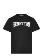 T-Shirt Tops T-shirts Short-sleeved Black United Colors Of Benetton