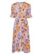 Yasfarron 2/4 Midi Dress S. - Show Polvipituinen Mekko Purple YAS