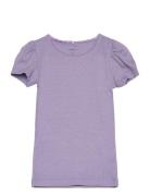 Nmfkab Ss Top Noos Tops T-shirts Short-sleeved Purple Name It