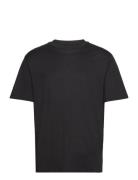 Slim-Fit Mercerised T-Shirt Tops T-shirts Short-sleeved Black Mango