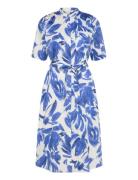 Mschsinaia Diselle 2-4 Shirt Dress Aop Polvipituinen Mekko Blue MSCH C...