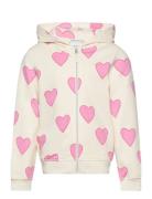 Cosy Heart Sweatjacket Tops Sweat-shirts & Hoodies Hoodies Multi/patte...