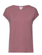 Vmava Plain Ss Top Jrs Noos Tops T-shirts & Tops Short-sleeved Pink Ve...
