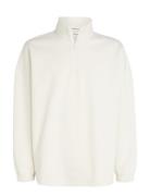 Colorblock Half Zip Tops Sweat-shirts & Hoodies Sweat-shirts White Cal...