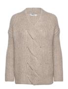 Onltreccia Ls V-Neck Knt Tops Knitwear Jumpers Beige ONLY