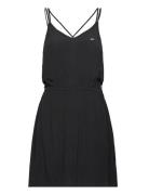 Tjw Essential Strappy Dress Lyhyt Mekko Black Tommy Jeans