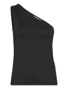 Vikenza Shoulder Top Tops T-shirts & Tops Sleeveless Black Vila