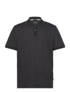 Parlay 210 Tops Polos Short-sleeved Black BOSS