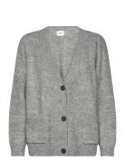 Jane Short Cardigan Tops Knitwear Cardigans Grey NORVIG