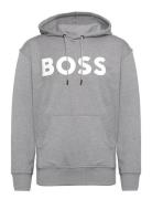 Webasichood Tops Sweat-shirts & Hoodies Hoodies Grey BOSS