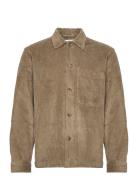 Slhloosejake-Cord Overshirt Ls Tops Overshirts Khaki Green Selected Ho...